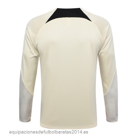 Nuevo Sudadera Entrenamiento Paris Saint Germain 23/24 Amarillo Negro Baratas